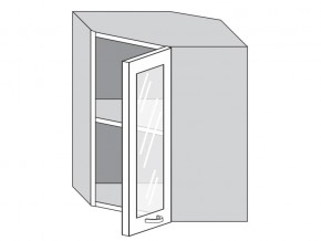 1.60.3у Шкаф настенный (h=720) угловой на 600мм со стекл. дверцей в Лангепасе - langepas.magazin-mebel74.ru | фото