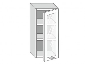 19.40.3 Шкаф настенный (h=913) на 400мм с 1-ой стекл. дверцей в Лангепасе - langepas.magazin-mebel74.ru | фото