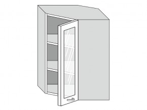 19.60.3у Шкаф настенный (h=913) угловой на 600мм со стекл. дверцей в Лангепасе - langepas.magazin-mebel74.ru | фото