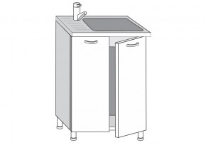 2.60.2мн Шкаф-стол на 600мм под накладную мойку с 2-мя дверцами в Лангепасе - langepas.magazin-mebel74.ru | фото
